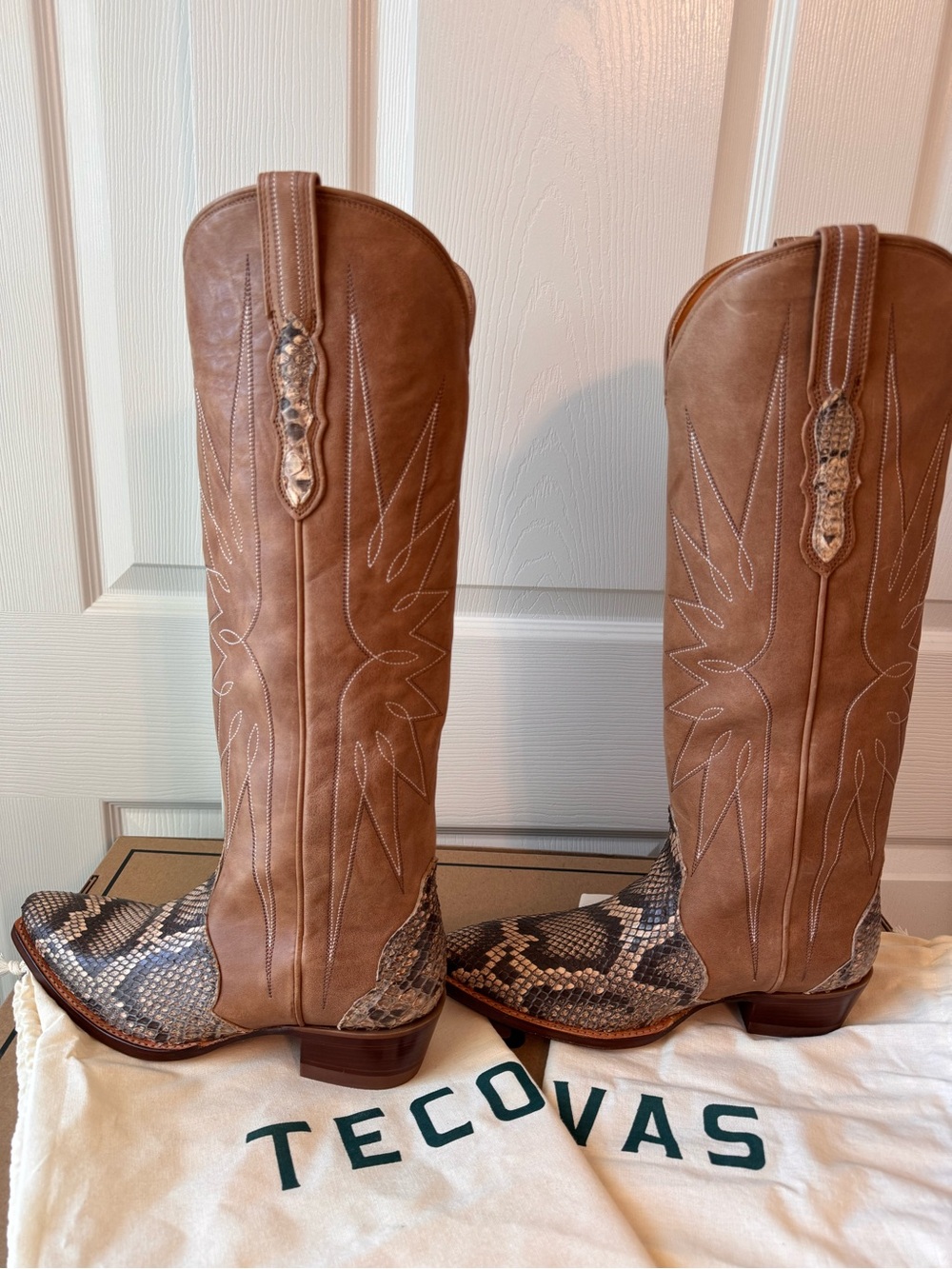 Tecovas Loretta Python Western Boot - Picture 5 of 11